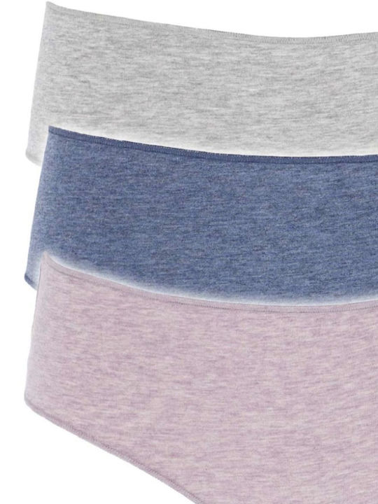 Midi Дамски слип 3Pack Многоцветни