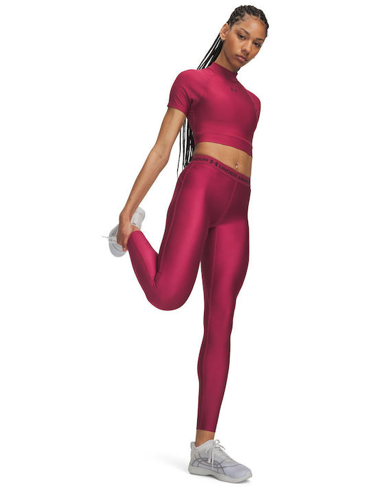 Training Damen Lang Leggings Fuchsie