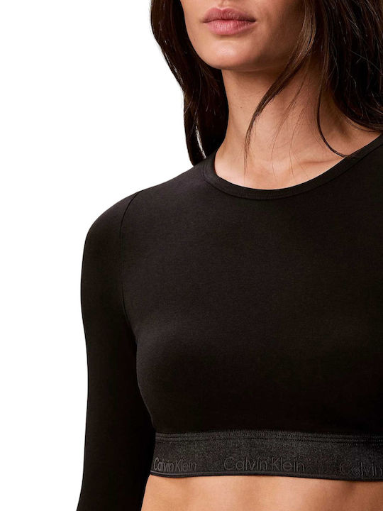 Women's Sports Bra Black with Lining