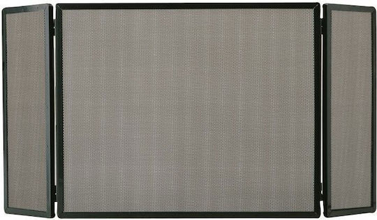 Zogometal Гориво за камини от метал с 3 панела 60x20x50см Black Patina Gold