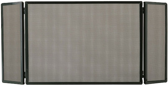 Zogometal Гориво за камини от метал с 3 панела 60x20x50см Black Patina Gold
