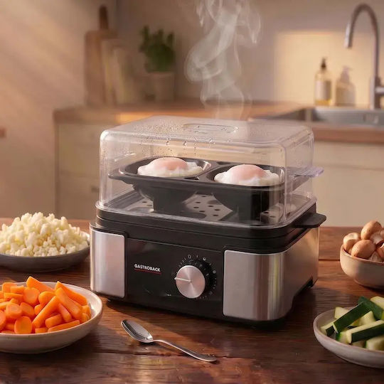 Gastroback Egg Cooker 6 Egg Capacity 400W Silver