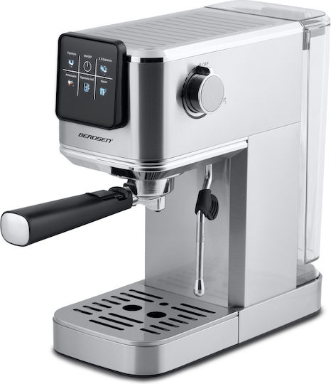 Berdsen Μηχανή Espresso 1350W Πίεσης 20bar Ασημί BD-770