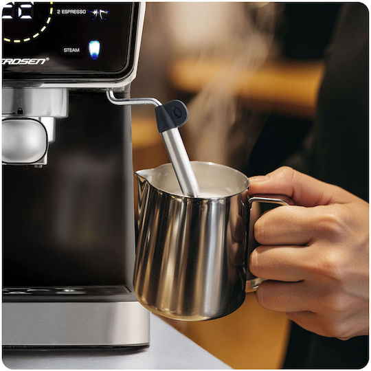 Berdsen Μηχανή Espresso 1350W Πίεσης 20bar Μαύρη BD-771