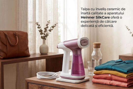 Heinner Hand Garment Steamer 1500W with 180ml Tank Purple