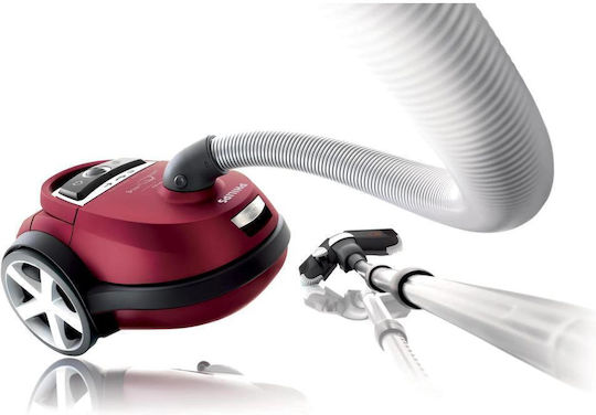 Philips Solid Vacuum 2200W with 4lt Container Red