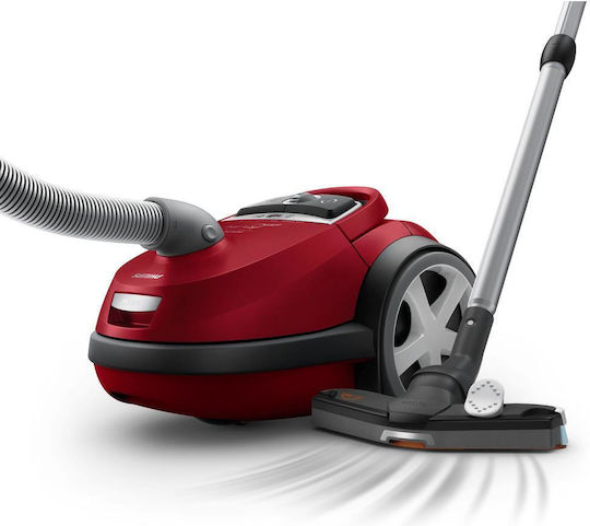 Philips Solid Vacuum 2200W with 4lt Container Red