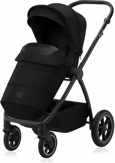 Lionelo Meril Reversible 2 in 1 Baby Stroller Suitable for Newborn Black