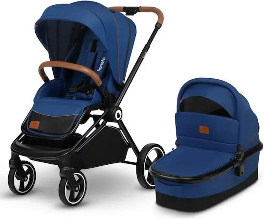 Lionelo Mika Reversible 2 in 1 Baby Stroller Suitable for Newborn Blue