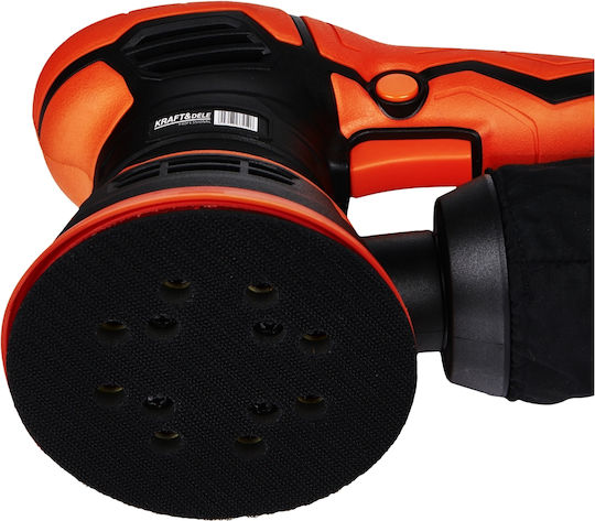 Kraft & Dele KD1695 Mașină de Șlefuit Excentrică 125mm Electrică 1200W cu Reglare a Vitezei și cu Sistem de Aspirare a Prafului