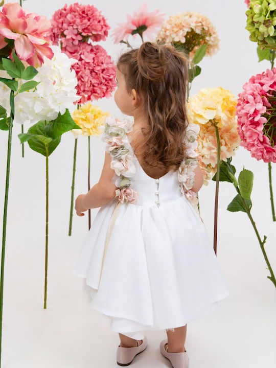 Bambolino Ilektra Ecru Baptism Dress from Tulle