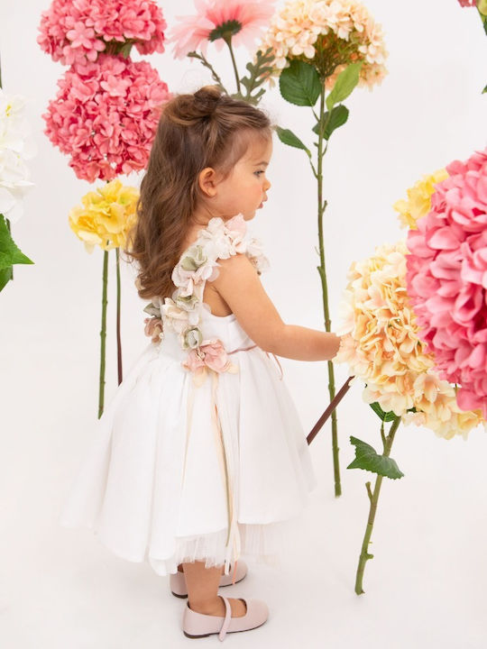 Bambolino Ilektra Ecru Baptism Dress from Tulle