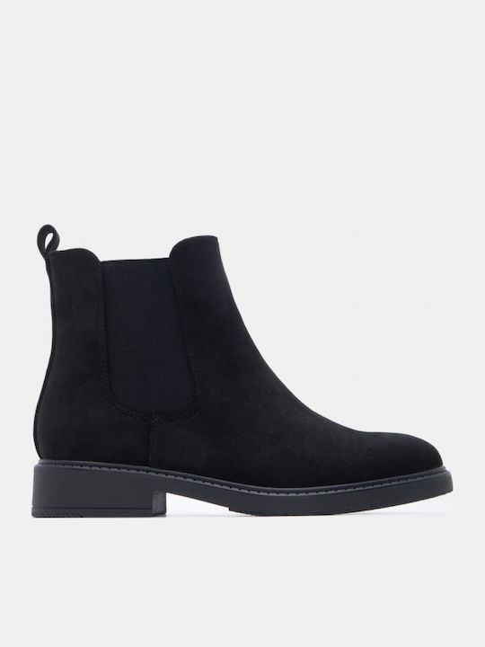 Wildleder Damen Stiefeletten Schwarz