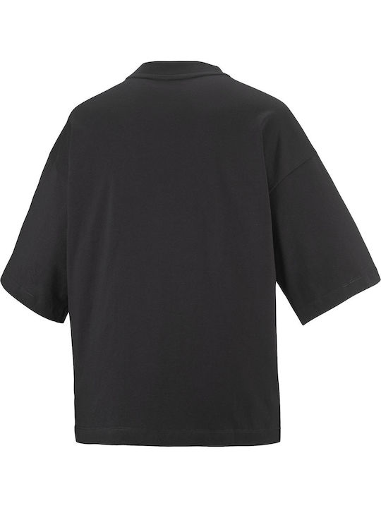 Damen Sport T-Shirt Tiefschwarz