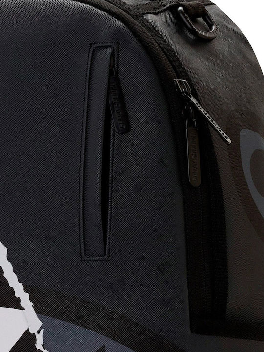 Sprayground School Backpack Junior High-High School Center Rip Revealing Gray Check