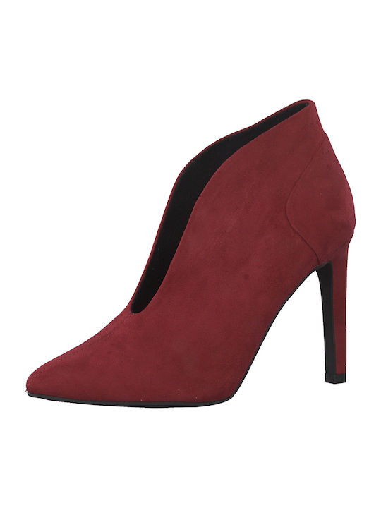 Wildleder Stiefeletten Damen Rot