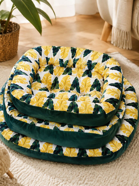 Set Sofa Dog Bed Yellow 3 Pieces
