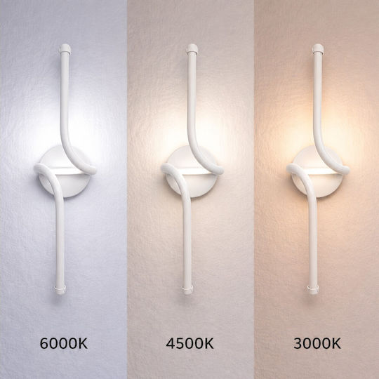 VenCore Modern Wall Lamp with Integrated LED and Adjustable White Light 11x14cm