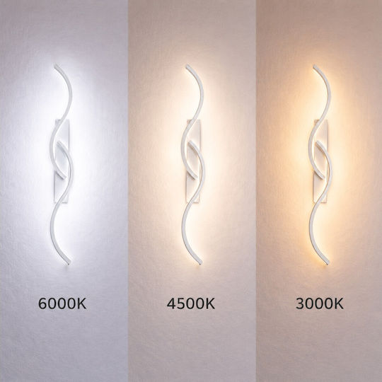 VenCore Modern Wall Lamp with Integrated LED and Adjustable White Light 8x5cm