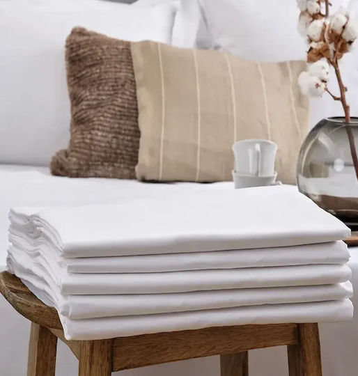 Hotel Sheet White Coki Cotton Percale 200tc 280x285