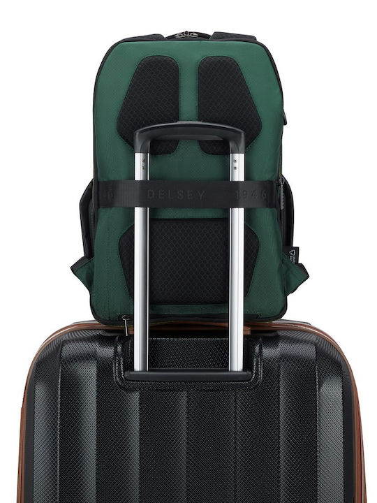 Delsey Раница за лаптоп 13" с USB порт в кафяв цвят 210260223