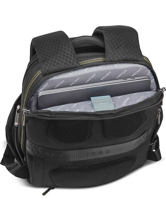 Delsey Раница за лаптоп 13" с USB порт в кафяв цвят 210260200
