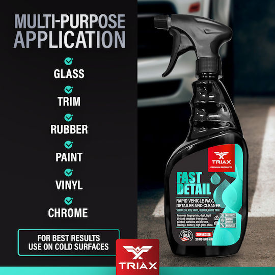 Triax Fast Detail Quick Cleaning Maintenance Solution Vehicles 680 Ml