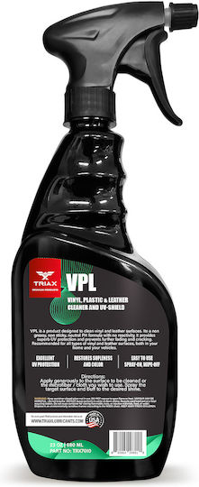 Triax Vpl Soluție de curățare și protecție UV pentru curățarea vinilului plasticului și pielii 680 Ml