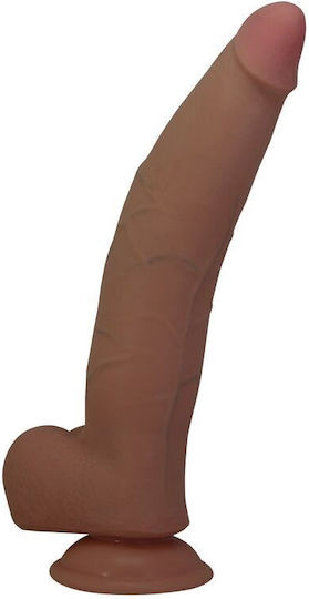 Pretty Love Ρεαλιστικό Dildo με Βεντούζα Καφέ