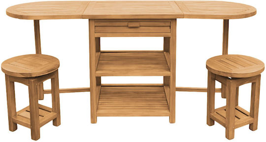 Градински Бар Комплект Nomani 2 Броя Teak