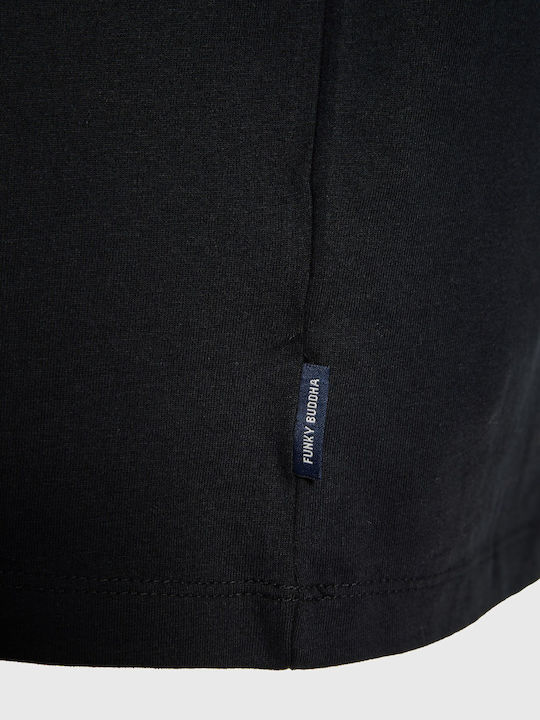 Langarm Herrenbluse Schwarz FBM014-001-07-Schwarz