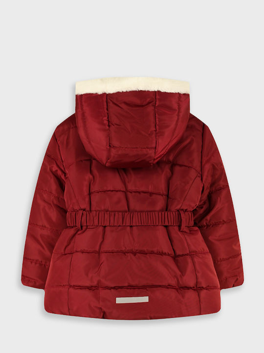 Kids Quilted Short Jacket with Lining & Hood Triantafylli