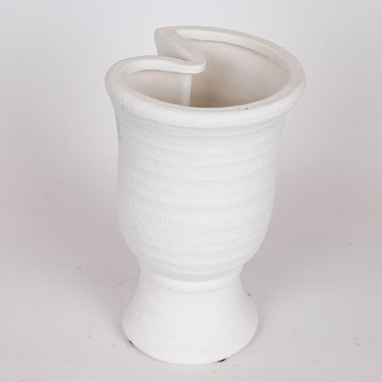 Eurolamp Eurolamp Dekorative Keramikvase Weiß 19,5x17xH29cm