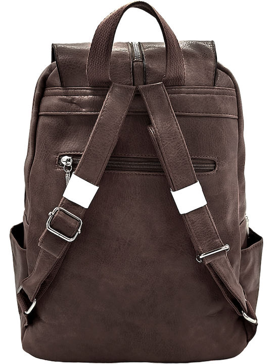 Fabric Women's Backpack / Handbag Brown