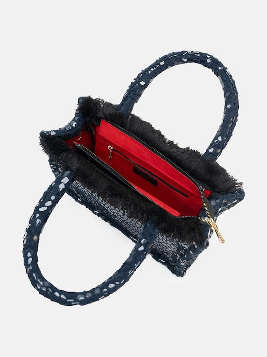 Nolita Fabric Women's Croco Blue Tote Bag