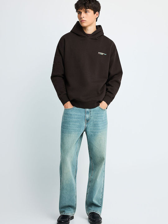 Hooded Sweatshirt Brown FBM014-029-06-Bitter-Chocolate