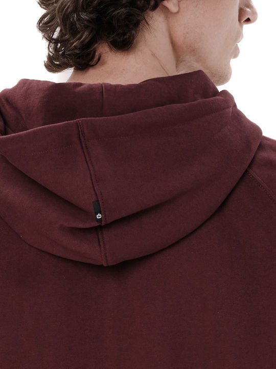 Sweatshirts Für Herren Mit Burgundischer Kapuze