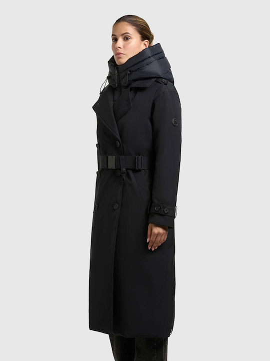 Damen Jacken Für Winter Port Blau