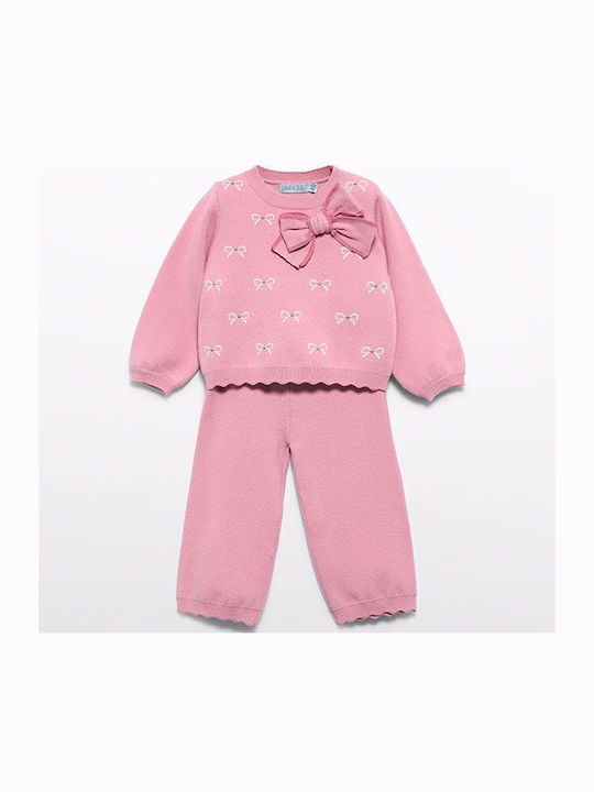 Kinderbekleidungsset mit Hosen 2 Stück Rosa