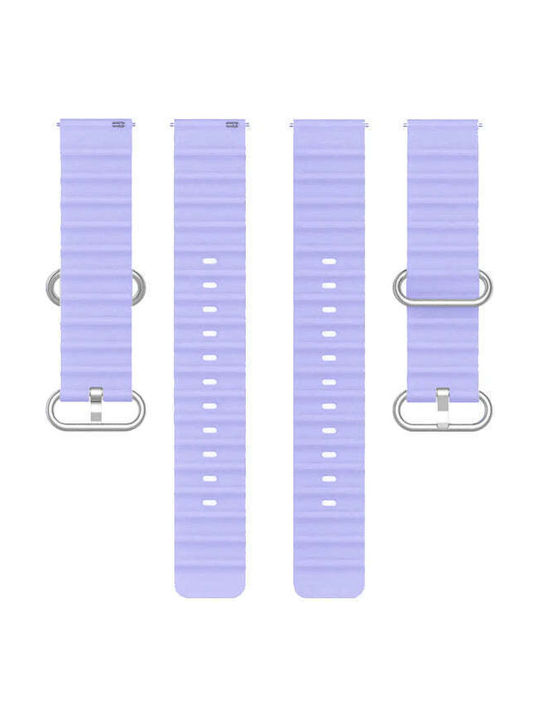 Comie Silicone Smartwatch Strap 22mm Purple Comie Silicone Smartwatch Strap 22mm Purple