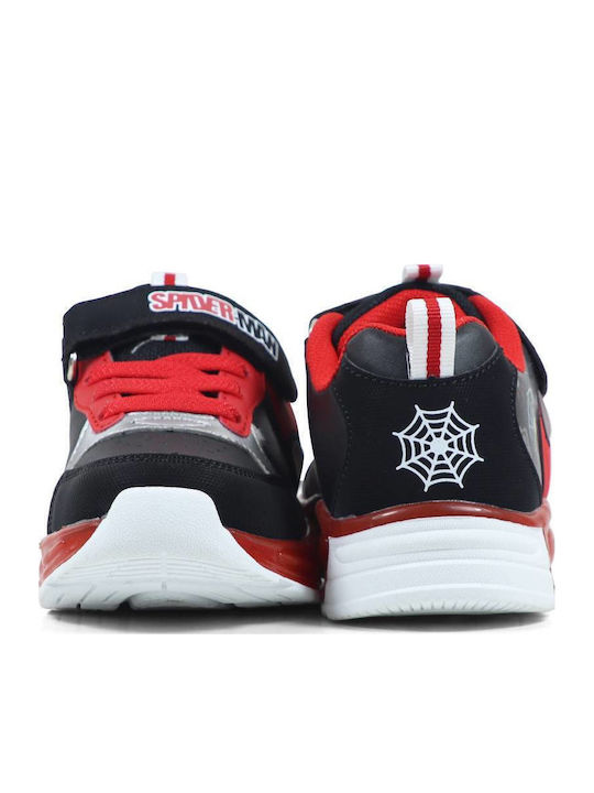 Kinder Sneaker Anatomisch mit Bügel- und Schleifenverschluss & Lichtern Schwarz