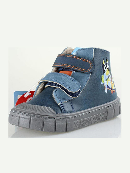 Детски Sneakers High Боси с Велкро Сини