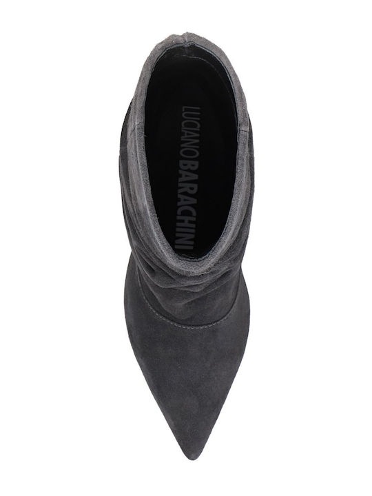 Suede Stiefeletten Damen Graue