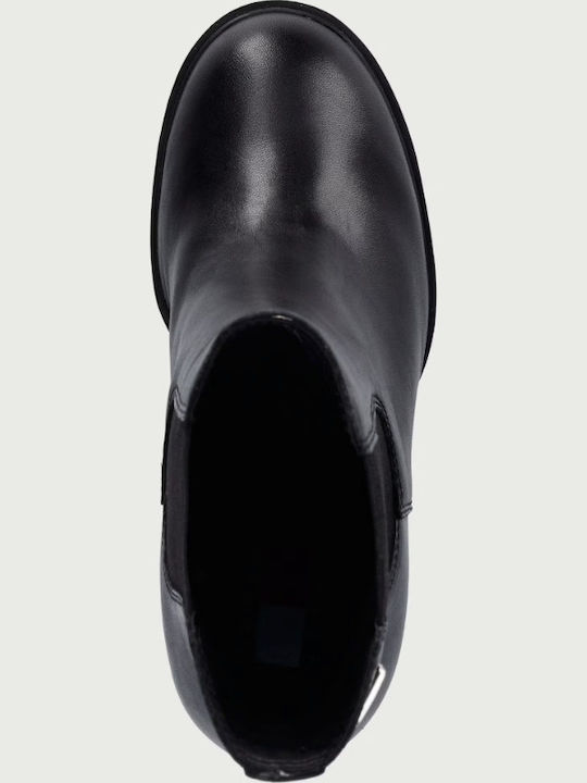 Leather Women's Chelsea Ankle Boots Black