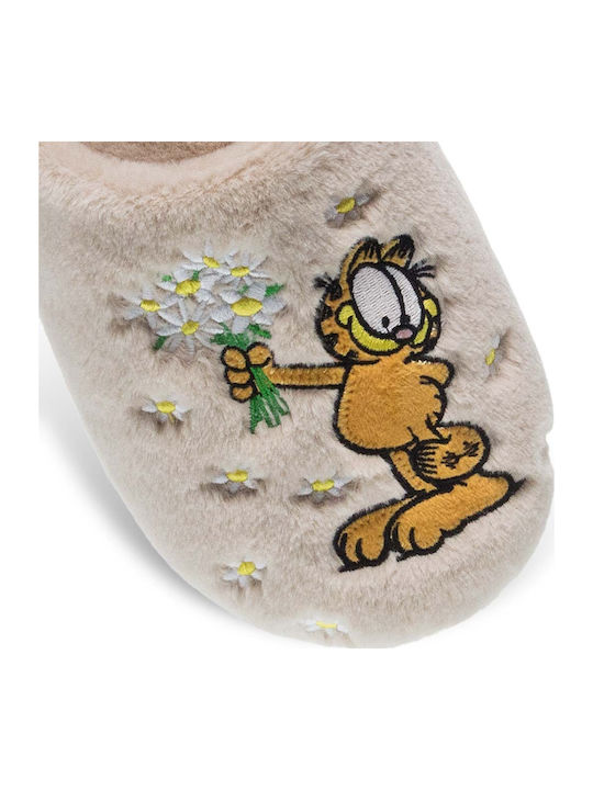 Garfield Beigen Damen Hausschuhe