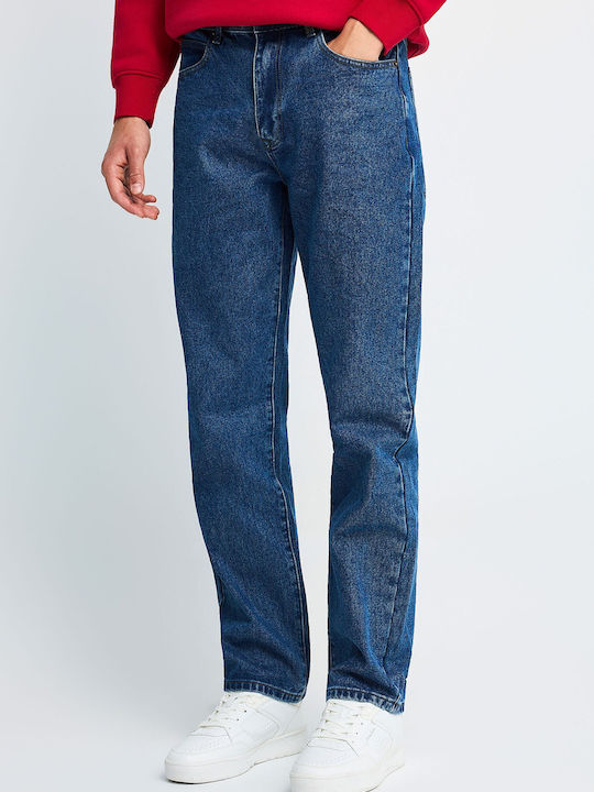 Ανδρικό Παντελόνι Τζιν Regular Straight Fit Μπλε