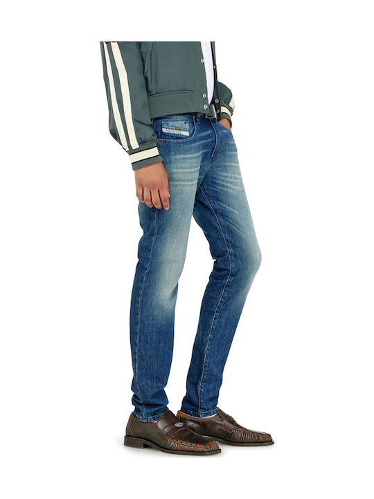 2019 D-Strukt Men's Jeans Pants Slim Fit Blue