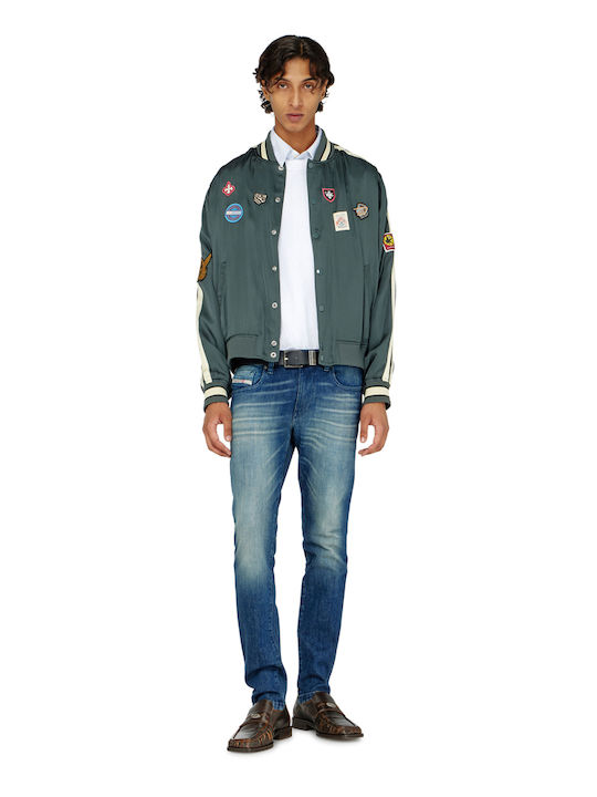 2019 D-Strukt Men's Jeans Pants Slim Fit Blue