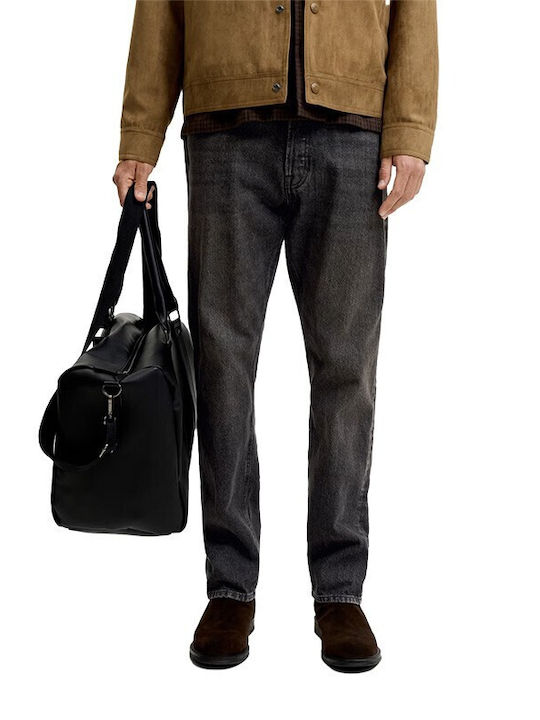 Herren Jeanshosen Relaxed Fit Denim Schwarz