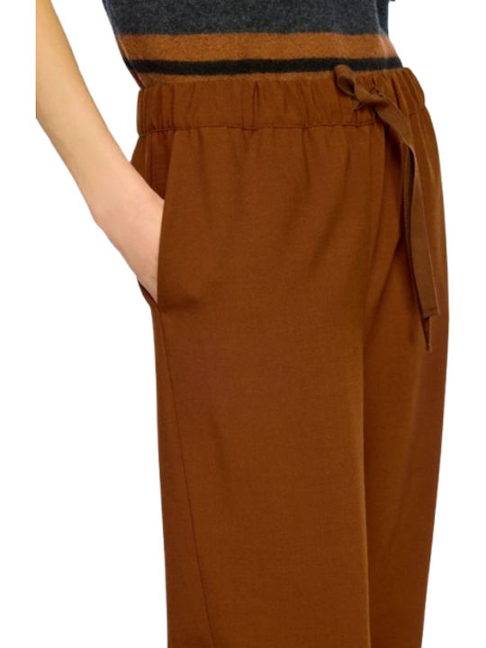 Women's Fabric Trousers Brown